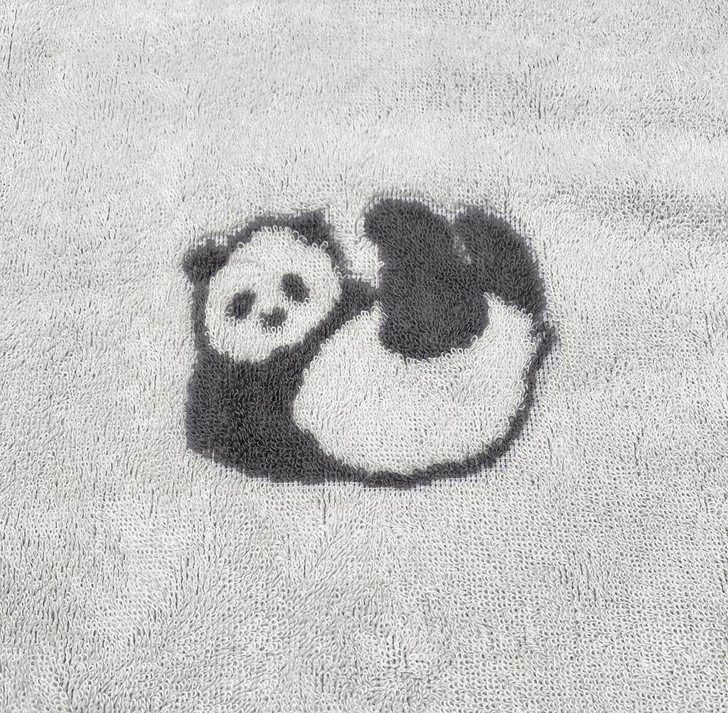 Полотенце Имабари Банное 1 Панда Милое Животное Сделано в Идеально для или Полотенце для сна, Принт, Слоновая кость, Принт, 60x120см, Впитывающее, Пушистое, Япония, Детский сад,