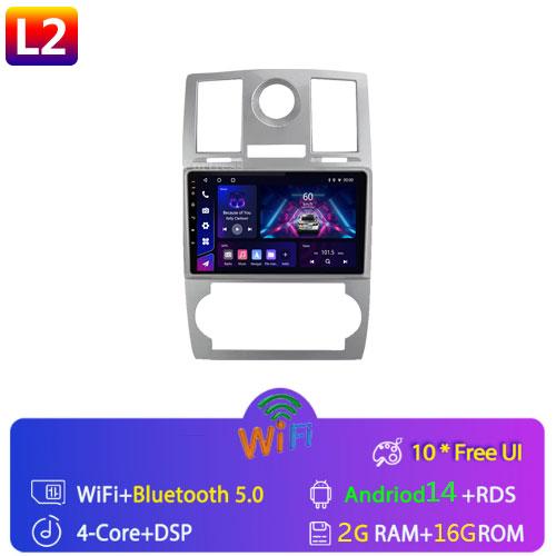 Автомобильное радио Android 13 Carplay для CHRYSLER 300C 2004 - 2011 GPS-навигация Android Auto Stereo BT Wifi Видео Bluetooth