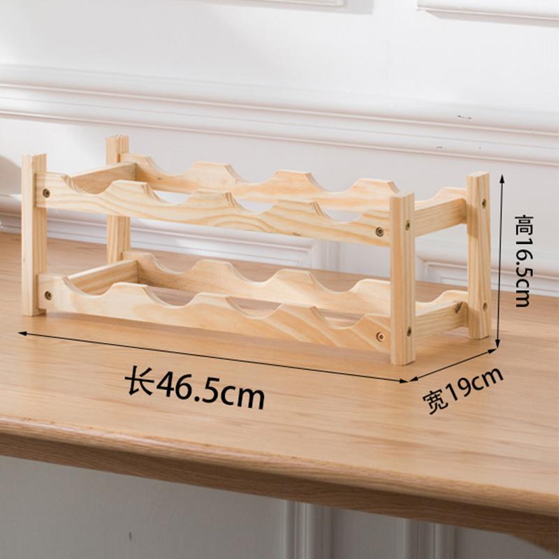 2/3 яруса деревянная винная стойка, собранная стойка-органайзер для кухонной кладовой на столешнице, полка для хранения вина, барные принадлежности