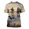 New Fashion Men Hoodies 3D Print T Shirt New Fashion Animal Hunting Duck Art T Shirt Tees Shorts Sleeve Apparel Unisex