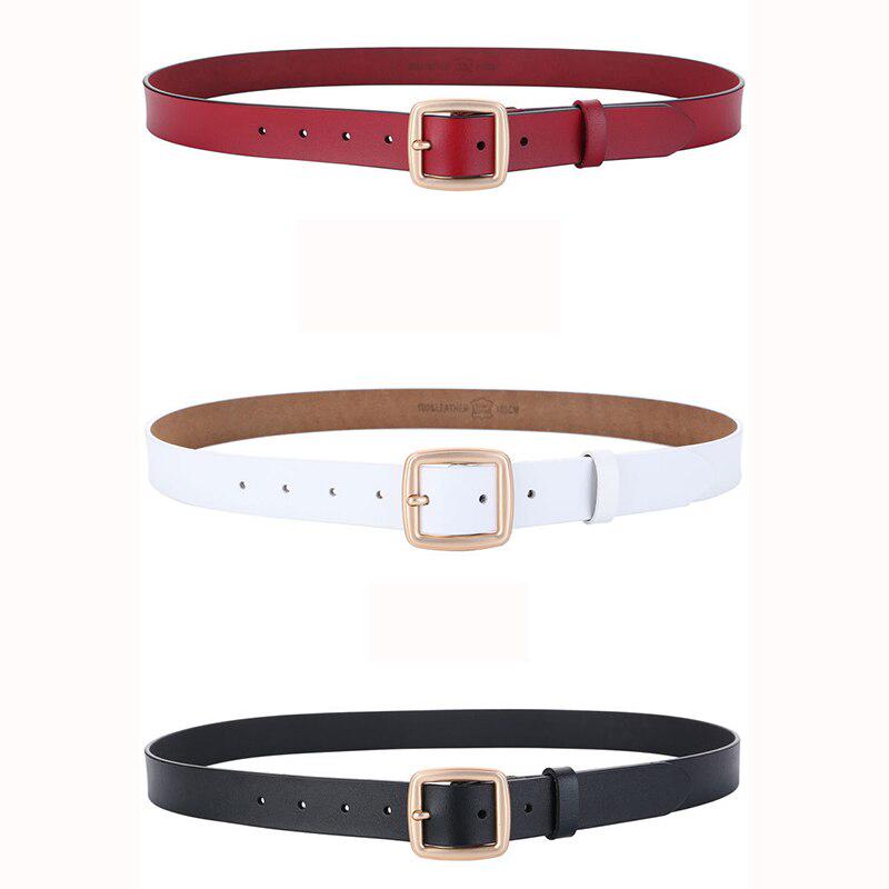 Zency женские ремни Элитный бренд 100% натуральная кожа Высокое качество модный пояс с пряжкой для джинсов черный, белый, коричневый