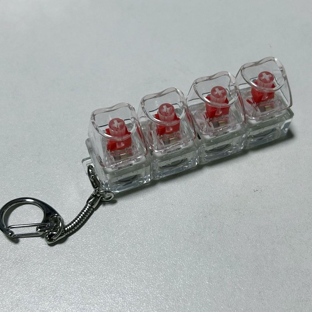 4Keys Keycap Pinch Toy Relief Stress Button Clicker Toy Relaxing Pinch Toy