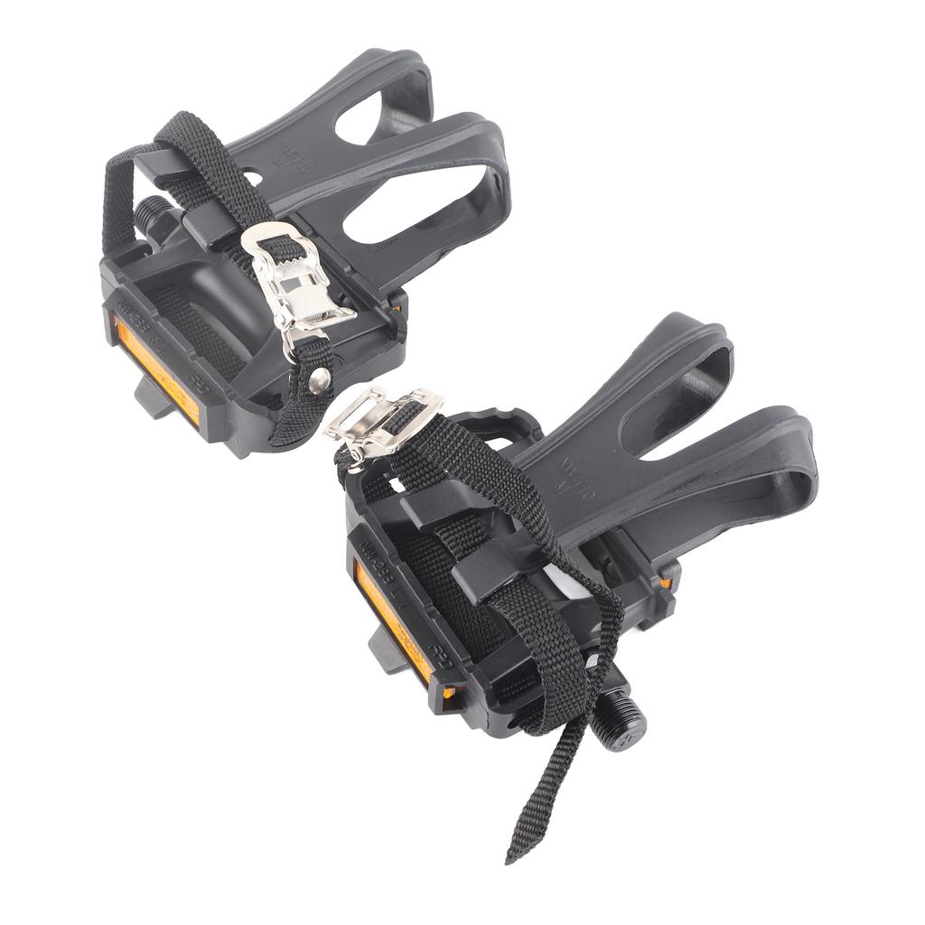 1 Pair Nylon Cycling Pedals Toe Clips Straps for Fixie Mountain Bikes Accessories