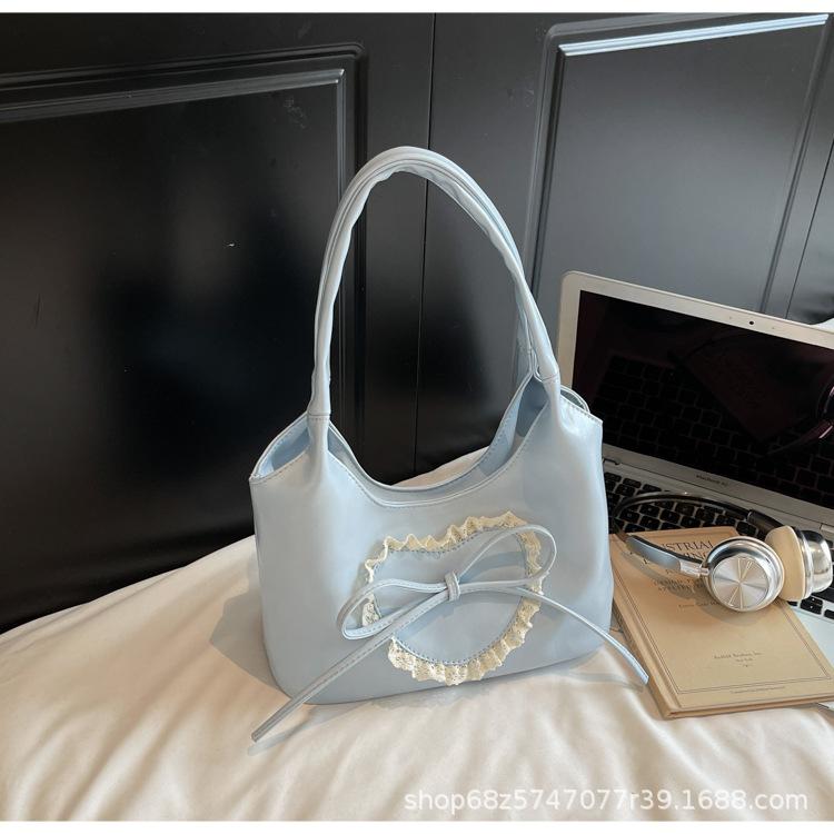 Fashion Texture Underarm Tote Bag Women's 2025 New Foreign Style Love Commuter Bag Large Capacity Commuter Shoulder Bag