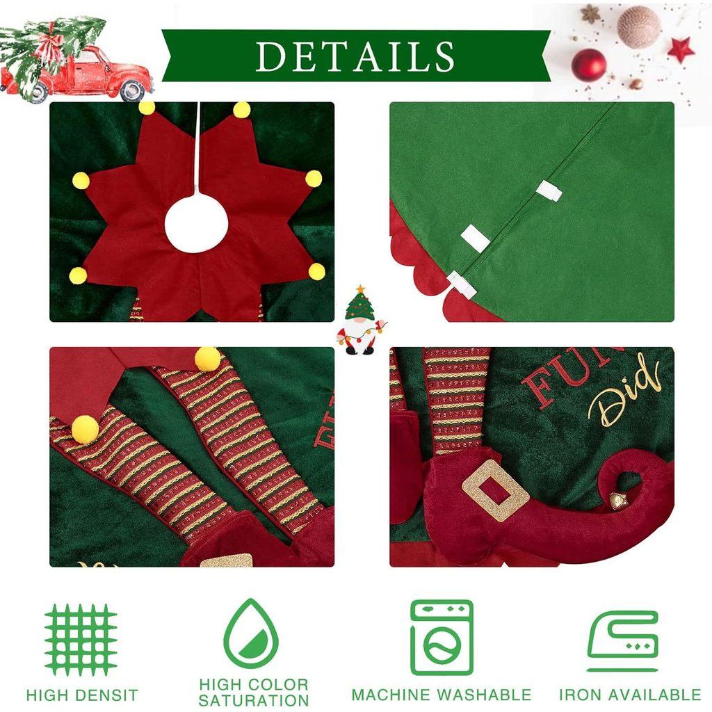 Юбка для елки Рождественские украшения Мягкий коврик Домашнее украшение Вечеринка Новогодний подарок