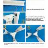 Vertical Axis Wind Turbine Model Three-phase Permanent Magnet Generator Windmill Toy Night Light Making DIY Display