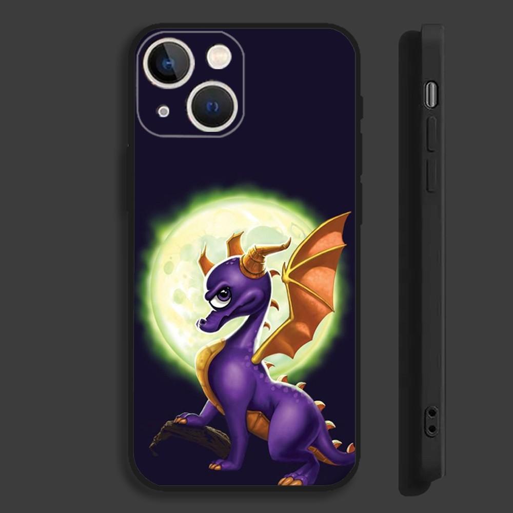 Чехол для телефона Game S-Spyro Series Dragon для iPhone 15,14,13,12,11 Plus,Pro,Max,XR,XS,X,7,8 Plus,SE,Mini Силиконовый Мягкий