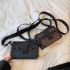 Сумка-коробка Маленькая квадратная сумка Женская весенне-летняя новая модная ретро-сумка маленькая сумка-мессенджер на одно плечо Мужская мини-сумка