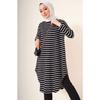 Полосатая туника оверсайз