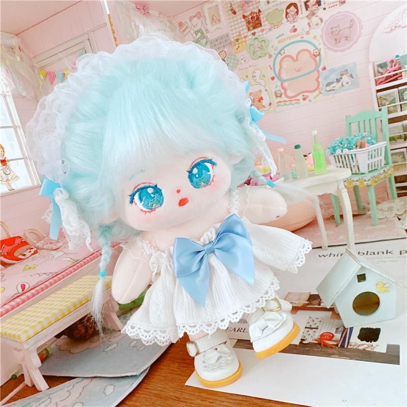 20 см хлопковая кукла с синими волосами Baby Friends Idol Star Dolls милые мягкие плюшевые игрушки куклы плюшевые игрушки фанаты коллекция подарков