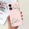 Чехол для телефона OPPO A17 A17K Цветок Астронавт Мягкий Силиконовый Матовый Чехол Для Coque OPPOA17 OPPOA17K A 17 17K Fundas Ударопрочный