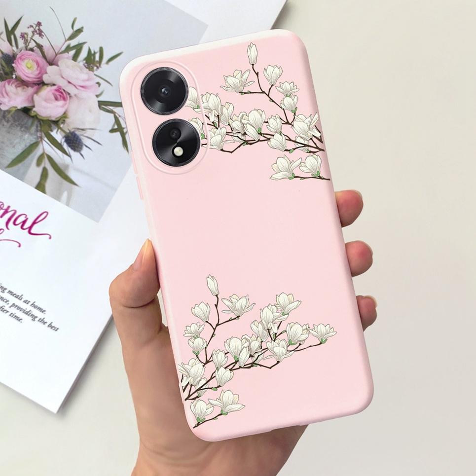 Чехол для телефона OPPO A17 A17K Цветок Астронавт Мягкий Силиконовый Матовый Чехол Для Coque OPPOA17 OPPOA17K A 17 17K Fundas Ударопрочный