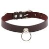 Черный готический чокер-ошейник для женщин Ожерелье Модный готический чокер для мужчин Панк-рок кожаный чокер эмо Харадзюку Стимпанк украшения