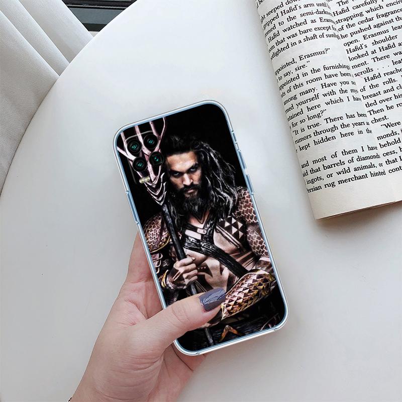 Aquaman Transparent Phone Case for Motorola Moto G7 G8 G9 G84 G85 G73 G24 G15 Z2 Play Power Plus