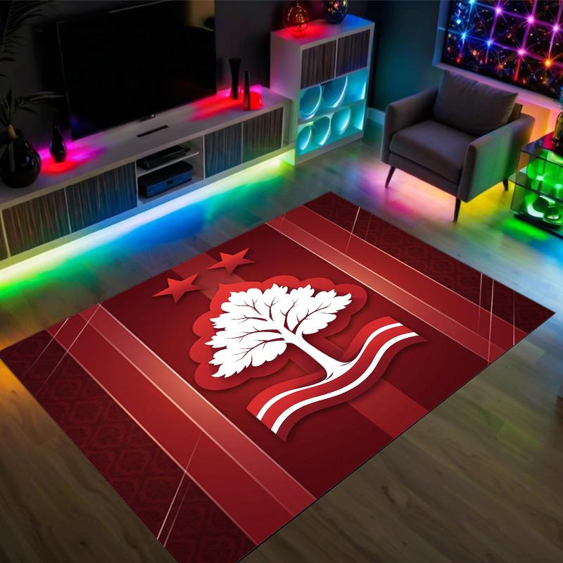 Nottingham Forest Design Crystal Velvet Carpet Cozy Non?Slip Printed Rug For Bedroom Living Room Entrance