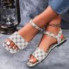 Летние женские сандалии на плоской подошве, мягкая повседневная нескользящая обувь, женские уличные модные пляжные сандалии