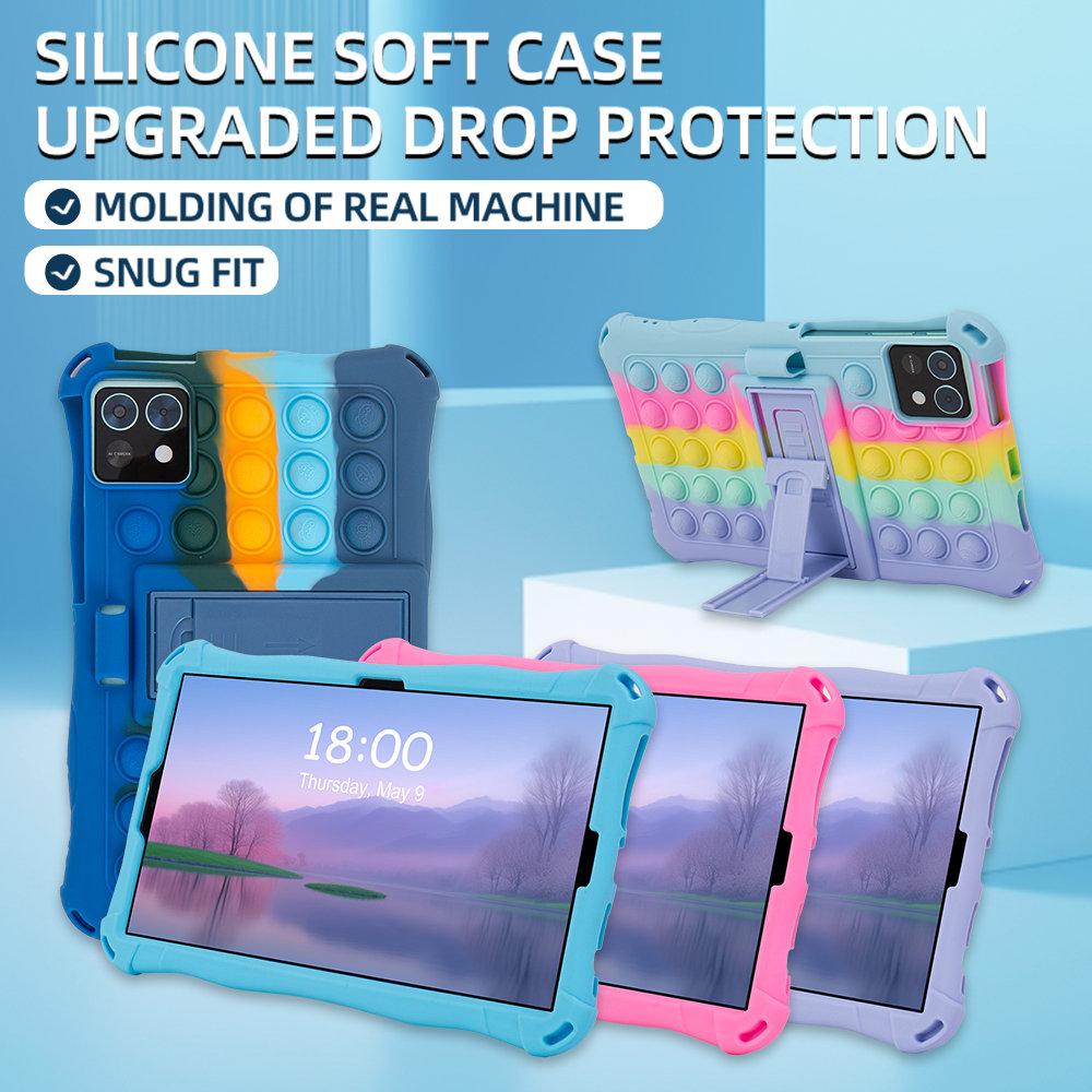 Мягкий чехол-подставка с пузырьками для Samsung Galaxy Tab A7 Lite A9 8.7 дюйма SM-T220 T225 SM-X110 X115 Силиконовый детский чехол для планшета