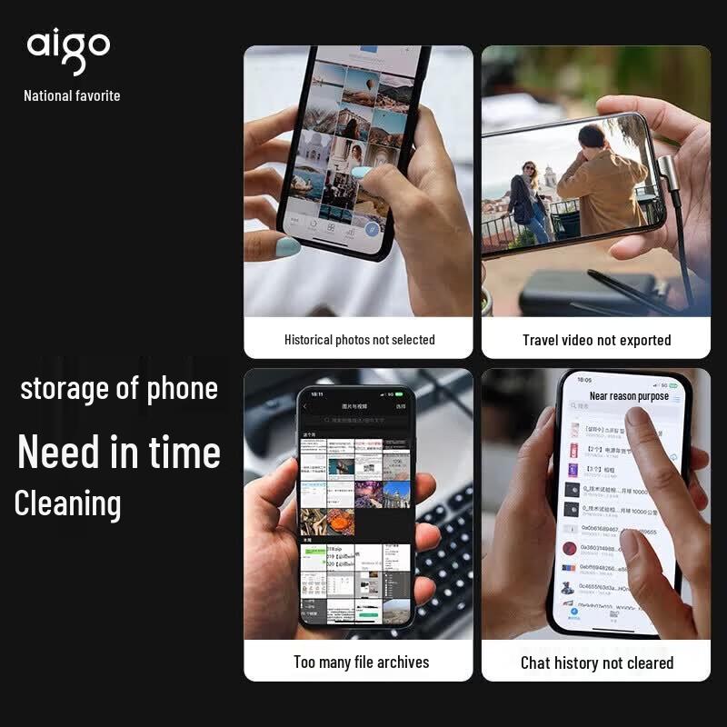 Aigo 512 ГБ Type-C USB 3.2 Двойной интерфейс U-накопитель