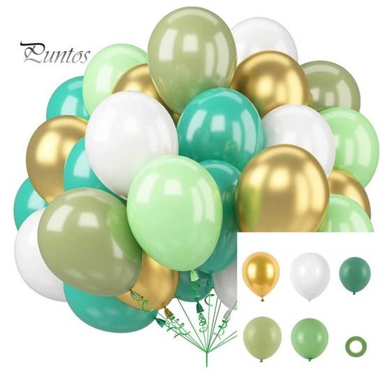 Набор из 50 латексных шаров, металлические шары-конфетти, легко собираемые праздничные шары с лентой для детей, дня рождения, детского праздника, свадьбы, принадлежности