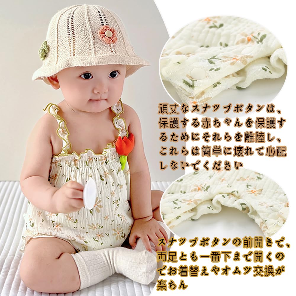 Baby Nest Baby Newborn Baby Baby Floral Months Coveralls, Rompers, Overalls, Camisoles, Clothes, Wear, Underwear, Girls, Cute, Summer, Pattern, 18-24