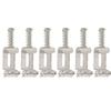 6PCS 10.5mm Width Tremolo Bridge Saddles Metal Bridge Saddle Replacement  For Guitar