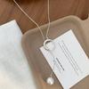 Модные Светлые Роскошные Круглые Подвески Ожерелья для Женщин Девушек Новые Нежные Длинные Регулируемые Ключицы Ожерелья Ювелирные Аксессуары