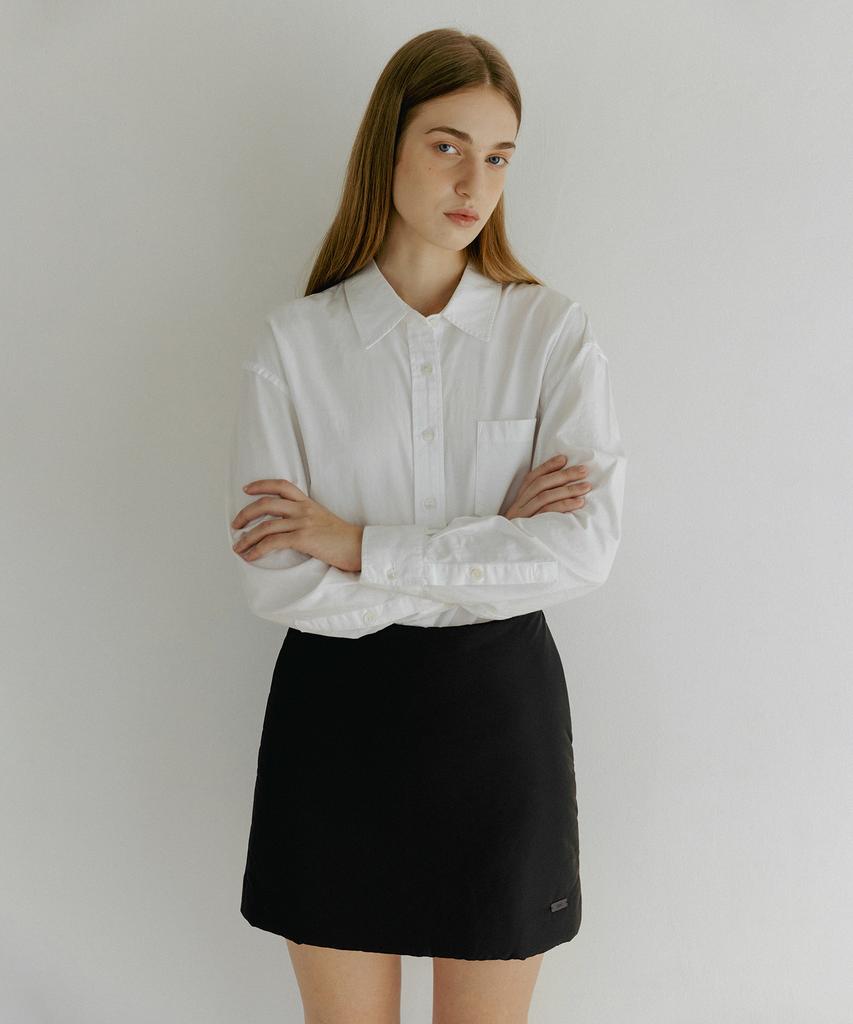 Tudment Padded Mini Skirt Black