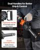 1-Inch Air Impact Wrench, Up to 2400N.m Nut-Busting Torque, 6000RPM 6-Speed Pneumatic Impact Gun with 152.4mm Extended Anvil for Heavy-Duty Trucks,
