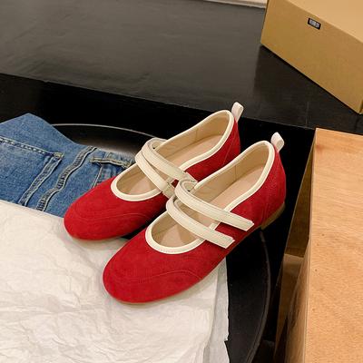 Версия из коровьей кожи~ Балетки с небольшой внутренней высотой подъема, женские туфли с мягкой подошвой, новинка лета 2025, женские туфли Мэри Джейн