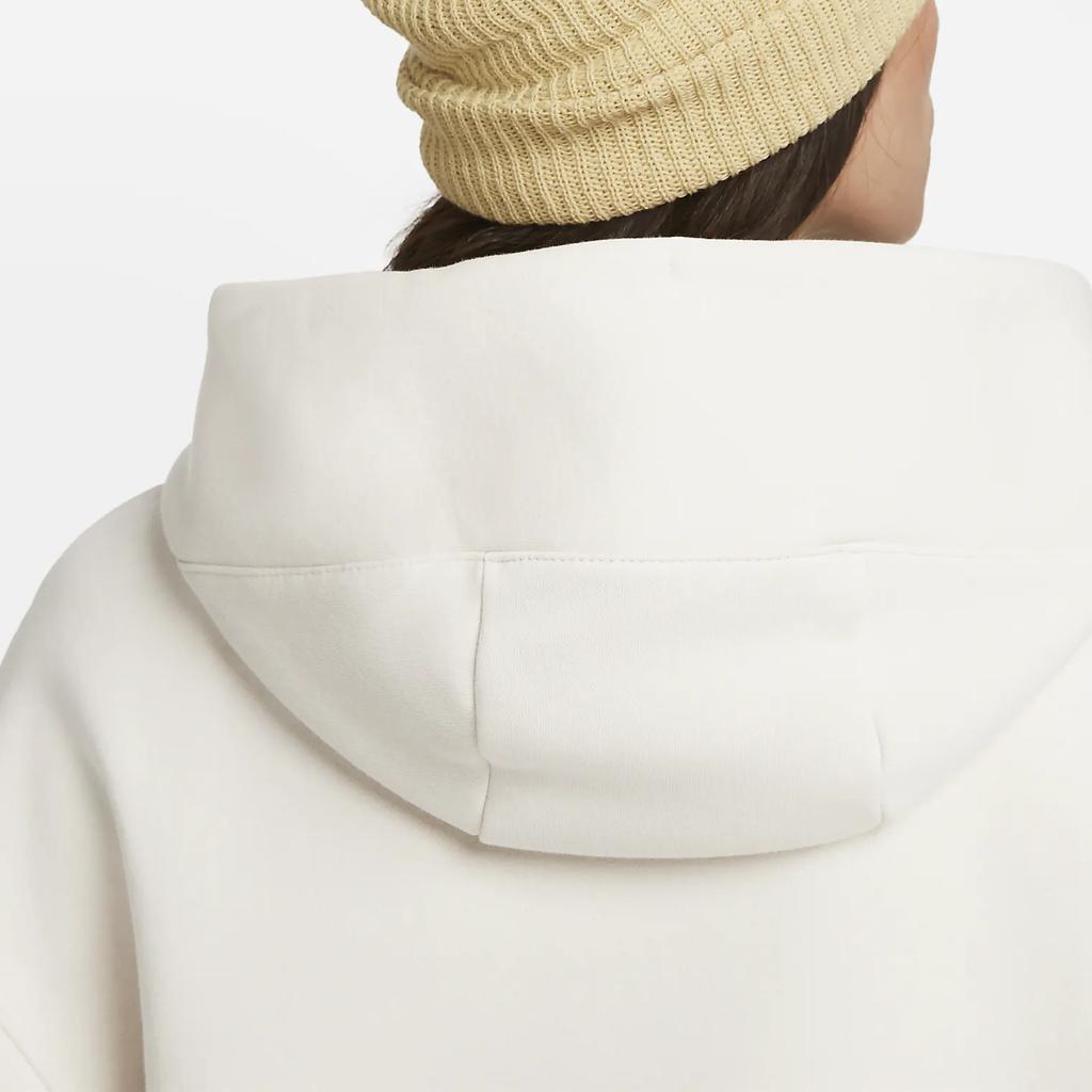 Nike Женский флисовый пуловер большого размера с капюшоном цвета «Феникс», светлый оревуд, коричневый/парус, женская уличная одежда DQ5860-104