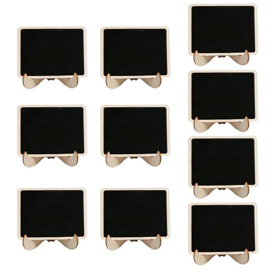 Мини-знак на доске с подставкой, деревянная настольная доска, многоразовая односторонняя маленькая доска для сообщений, свадебная вечеринка, мероприятия