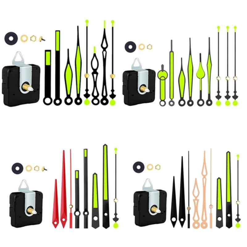 Quartzs DIY Wall Clock Movement Mechanism Battery Operated DIY Repair Parts Replacement with Clock Hands Second Hand