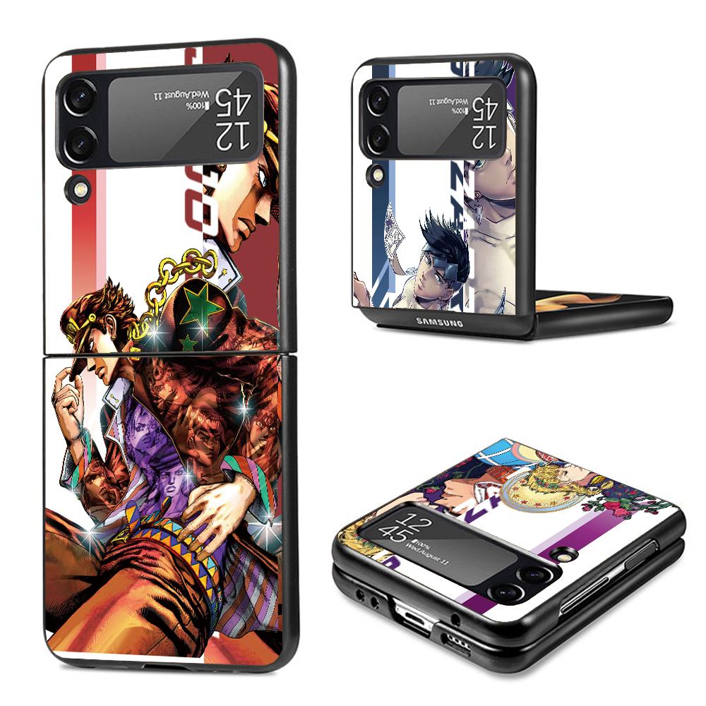 Чехол для телефона с аниме JoJo's Bizarre Adventure для Samsung Galaxy Z Flip7 Flip6 5G Flip5 Flip4 Flip3 ZFlip 7 6 3 4 5 Ударопрочный задний Co