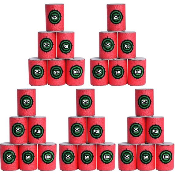 POKONBOY Soft Target, EVA Dart Target Compatible with Nerf Blasters Guns