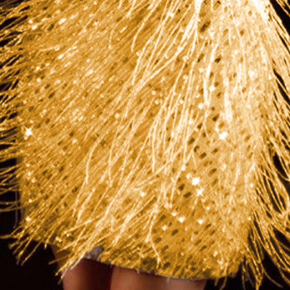 Womens Glitter Fringe Tassel Mini Dress Evening Cocktail Party Bodycon Ball Gown