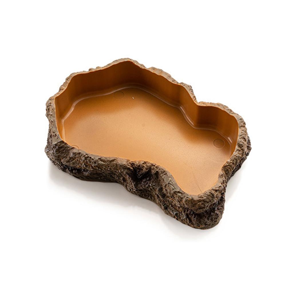 Смола Кормушка для рептилий Миска для еды и воды для черепах, ящериц, хомяков, змей, сухопутных черепах, гекконов, мелких домашних животных Кормушка Товары для питомцев