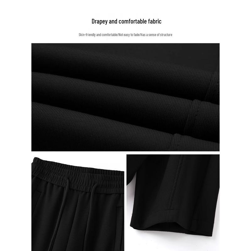 Элегантные серые брюки с высокой посадкой и широкими штанинами для женщин - Коллекция Осень 2025, Свободный крой, Повседневный дизайн с прямыми штанинами длиной до пола