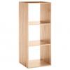 Column Shelf 3 Compartments Mix "Oak Effect" Atmosphera