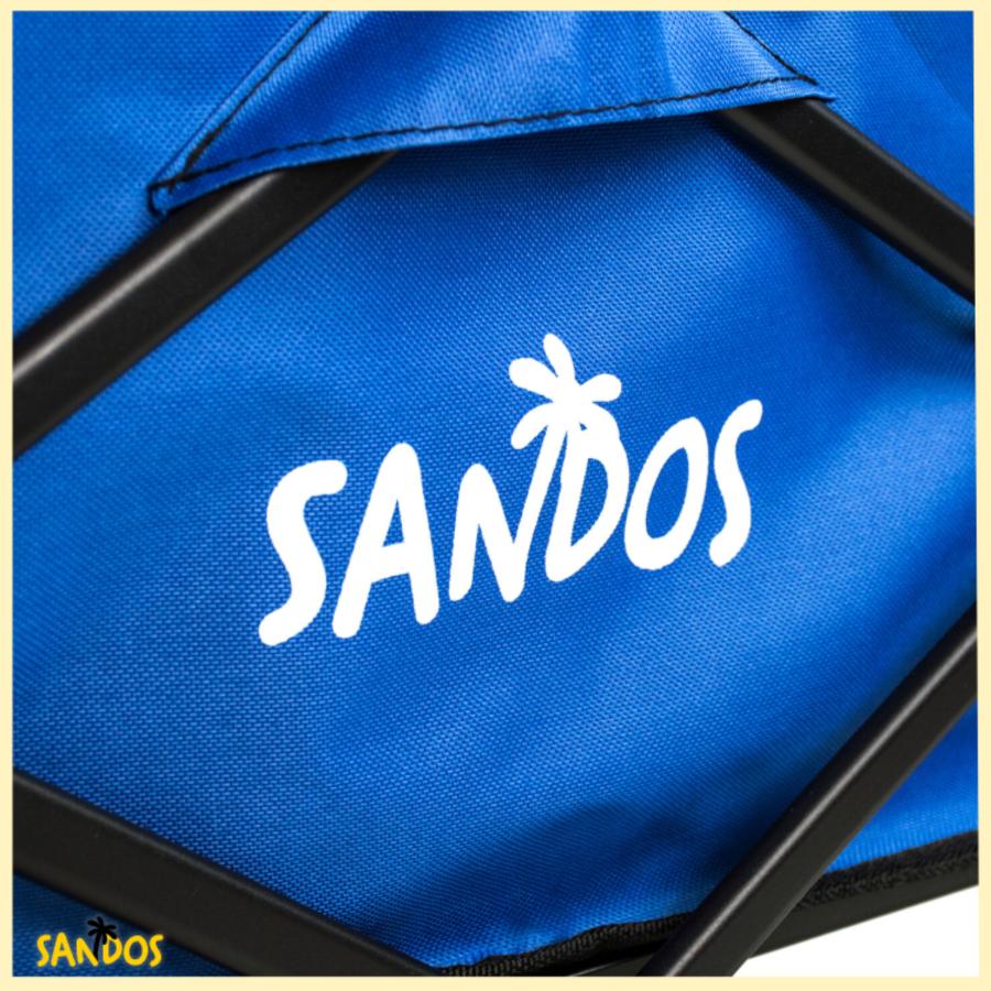 Beach trolley, tourist, camping, transport, foldable, thick wheels, blue