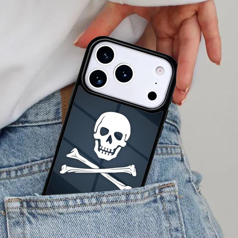 Pirate Skull Phone Case for iPhone 17ProMax 12 13 14 15 16e 17 Pro Max Plus Air Cover