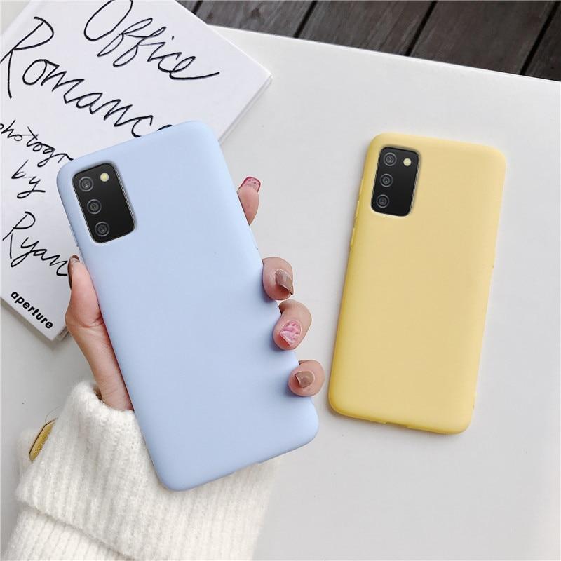 Силиконовый чехол для телефона Samsung Galaxy A12 A11 A42 A52 A51 A71 A72 A81 A91 A41 A31 A32 5G M02S A02S M31 M51 M21, матовая мягкая задняя крышка из ТПУ, Fundas Coque
