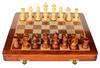 Stonkraft 14" x 14" Коллекционная складная деревянная шахматная доска + Деревянные магнитные фигуры для игры