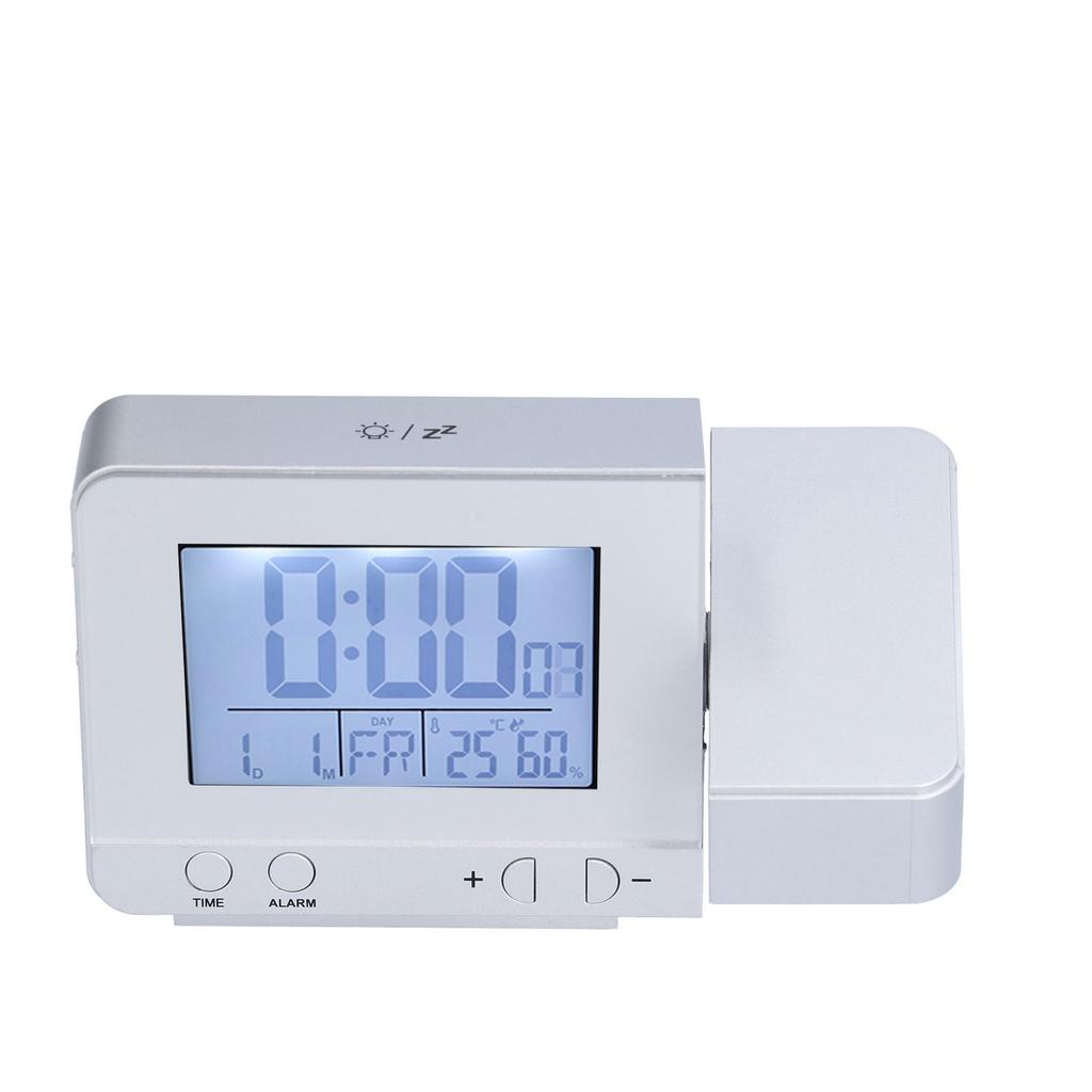 180 Degrees Rotation Projection Alarm Clock USB Powered LED Digital Clock with Temperature Humidity