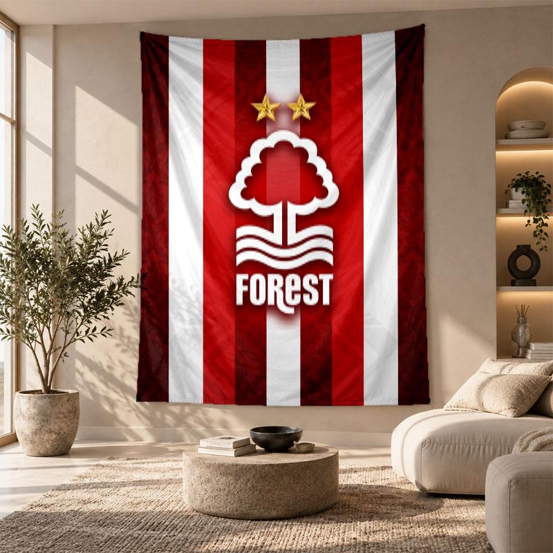 Decorative Tapestry,Nottingham Forest Printed Wall Art, Lightweight Wall Hanging For Bedroom Background