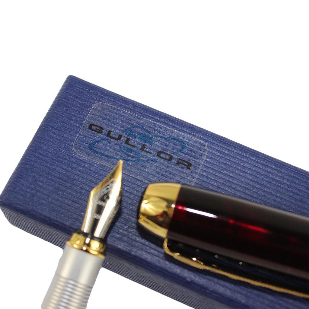 Перьевая ручка Gullor Jinhao 250 Темно-красный Волшебный Туман с золотым клипом