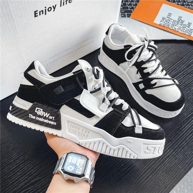 2025 spring and autumn new board shoes men's tide brand advanced sense design white shoes men's leisure Internet celebrity popular tide shoes