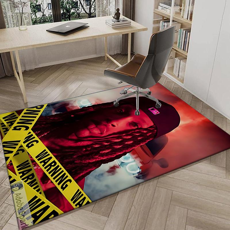 King Of The Rapper Carpet, Chair Rug,Rug for Office Bedroom living rooms, Doormat decor Fan Gift Christmas Gift