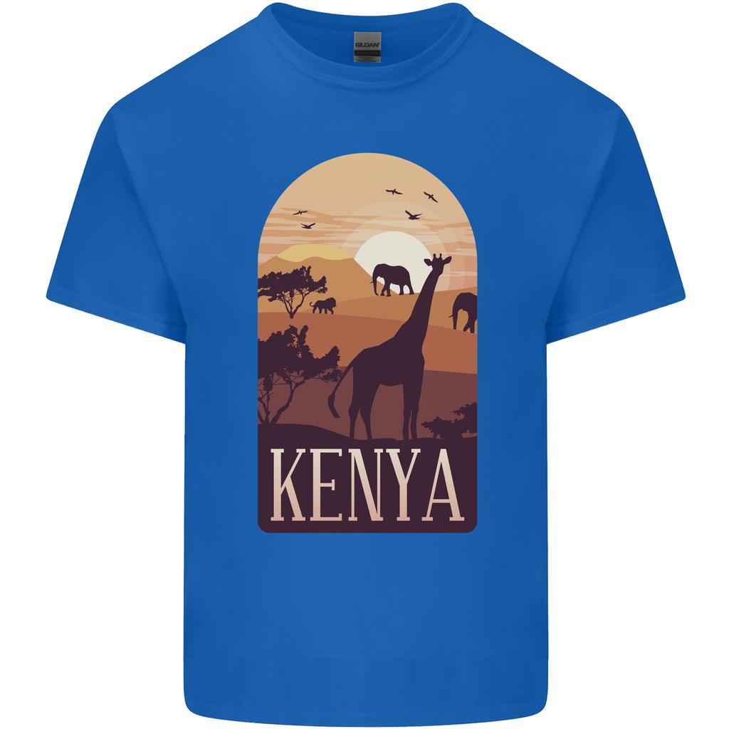 Kenya Safari Souvenir Unisexs Light Cotton Tshirt