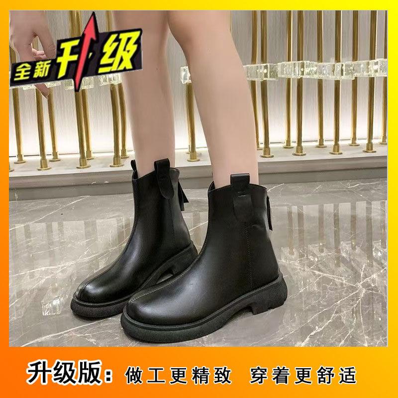 Thick-soled Chelsea Boots 2025 New Autumn and Winter Brown Cigarette Boots Retro Cigarette Pipe Single Boots Versatile Martin Boots Short Boots