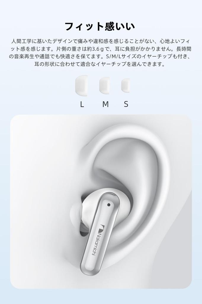Беспроводные наушники Nakamichi My Music Hue, Bluetooth 5.4, Три режима эквалайзера, Звонки hands-free, 360° Пространственный игровой режим, 28 часов воспроизведения, Одиночные